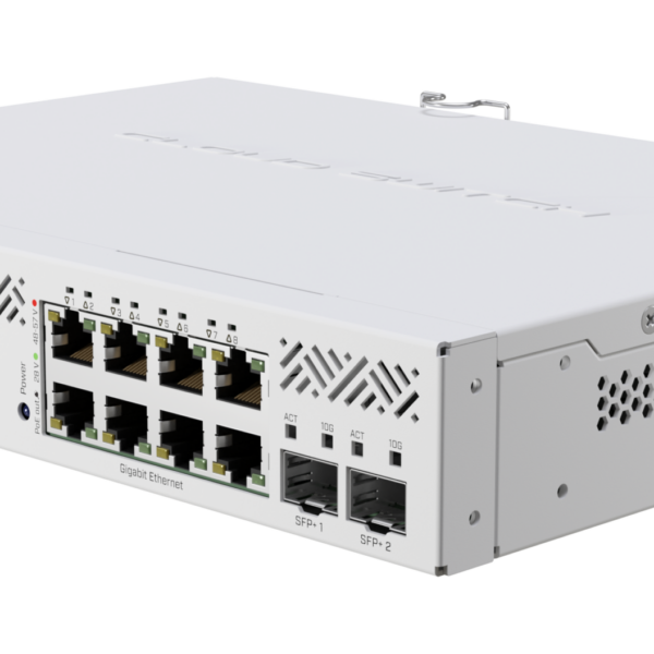 MikroTik | Cloud Router Switch | CSS610-8P-2S+IN | Router Switch | Rack Mountable | Mesh Support No | MU-MiMO No | No mobile broadband | SFP+ ports quantity 2