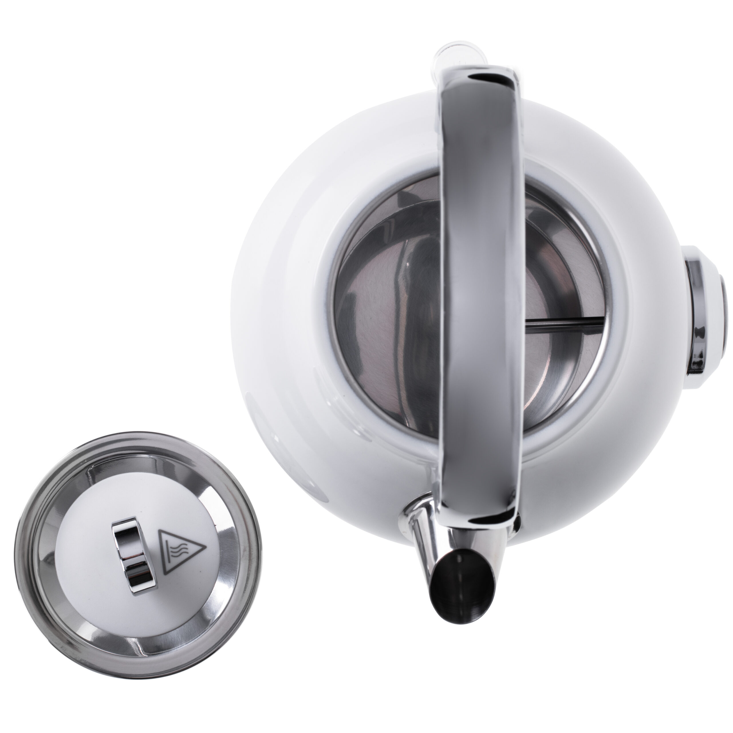 Adler | Kettle with a Thermomete | AD 1346w | Electric | 2200 W | 1.7 L | Stainless steel | 360° rotational base | White - Image 6