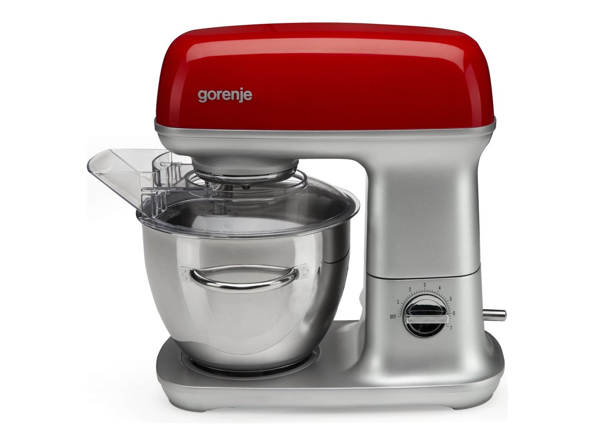 Gorenje | Kitchen machine | MMC1000RLR | 1000 W | Number of speeds 7 | Bowl capacity 4.5 L | Meat mincer | Stainless Steel/Red - Image 3
