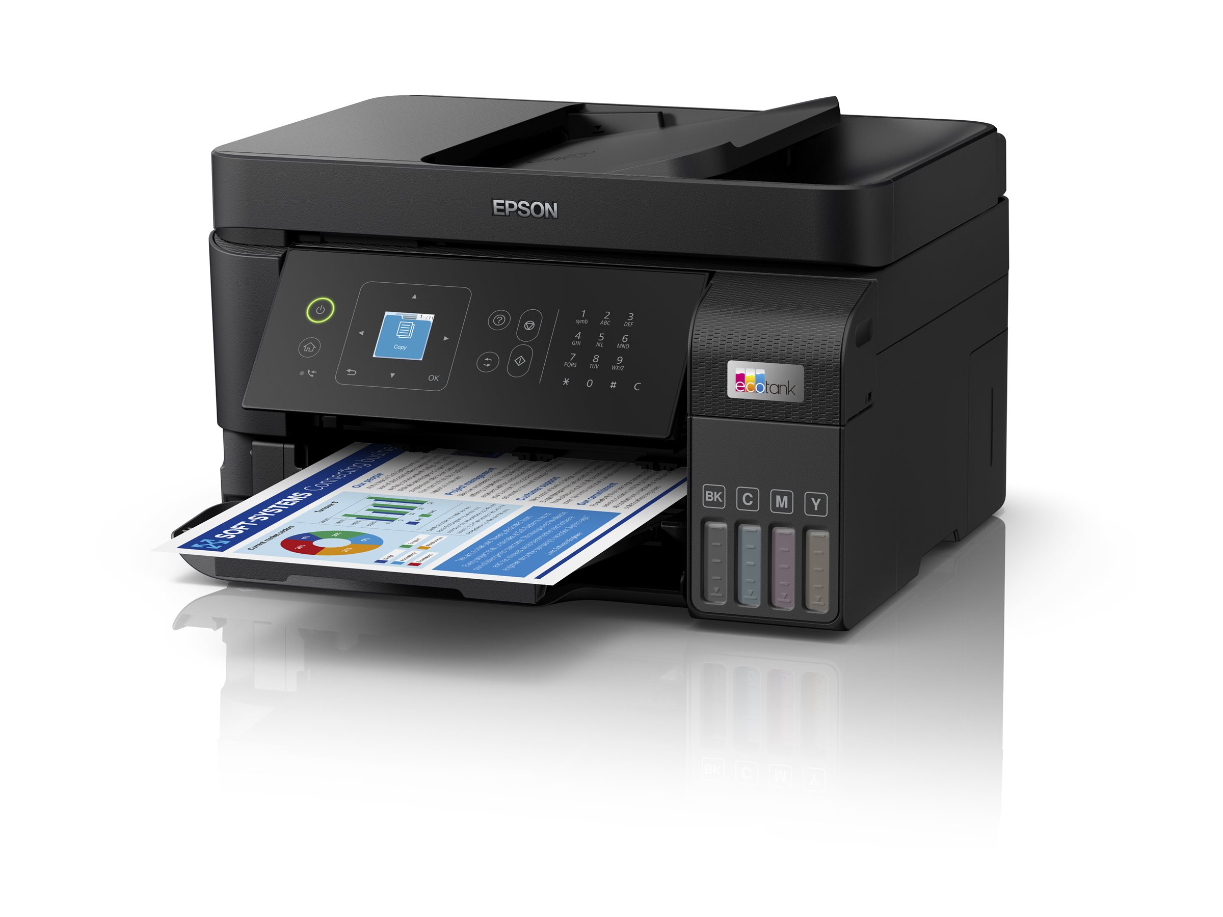 Epson Multifunctional printer | EcoTank L5590 | Inkjet | Colour | Inkjet Multifunctional Printer | A4 | Wi-Fi | Black - Image 6
