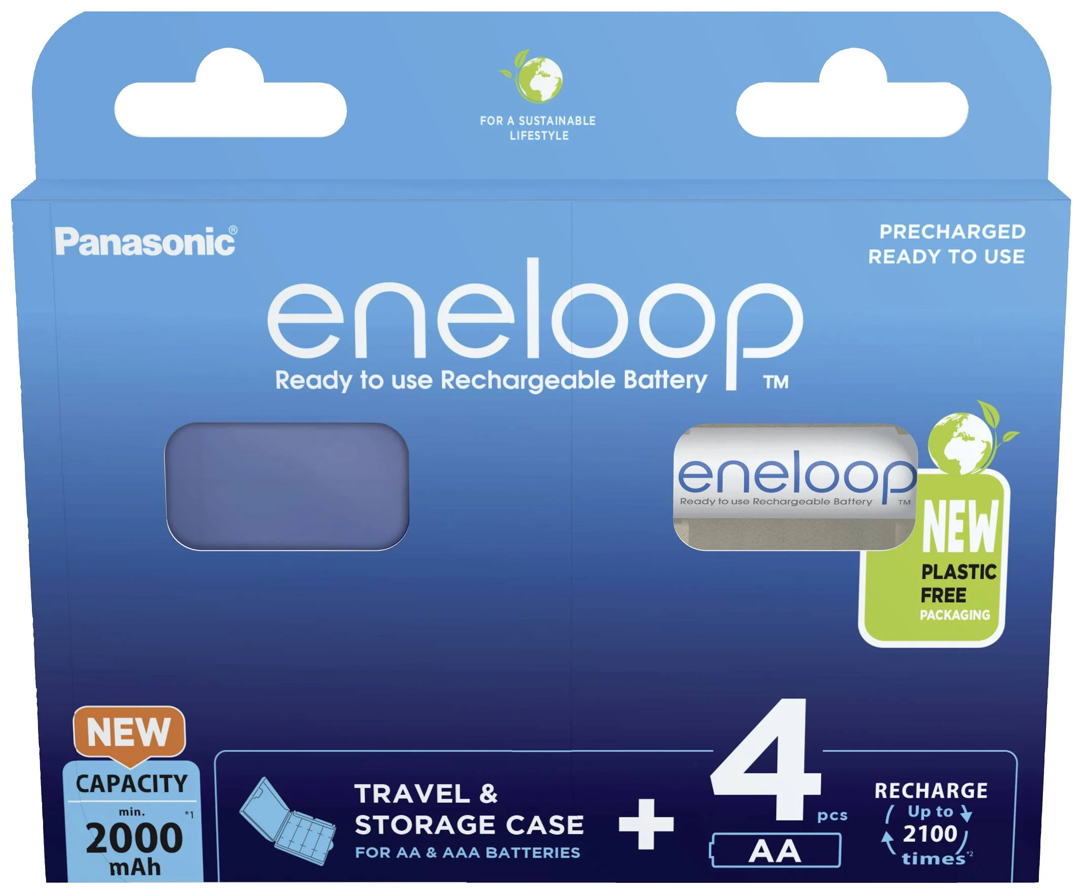 Panasonic | ENELOOP BK-3MCDEC4BE | AA | 2000 mAh | 4 pc(s)