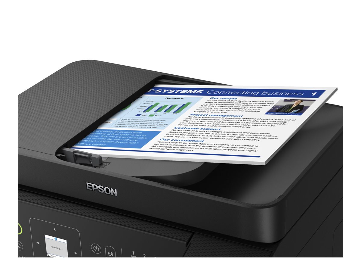 Epson Multifunctional printer | EcoTank L5590 | Inkjet | Colour | Inkjet Multifunctional Printer | A4 | Wi-Fi | Black - Image 36
