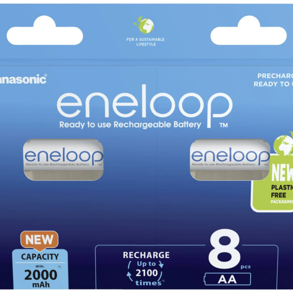 Panasonic | ENELOOP BK-3MCDE/8BE | AA | 2000 mAh | 8 pc(s)