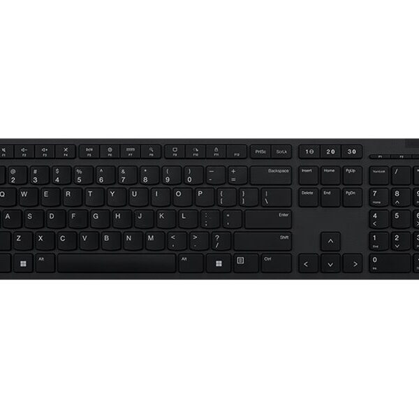 Lenovo | Professional Wireless Rechargeable Keyboard | 4Y41K04068 | Keyboard | Wireless | US | Grey | Scissors switch keys