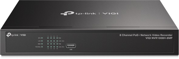 TP-LINK | PoE+ Network Video Recorder | VIGI NVR1008H-8MP | 1 | 8-Channel