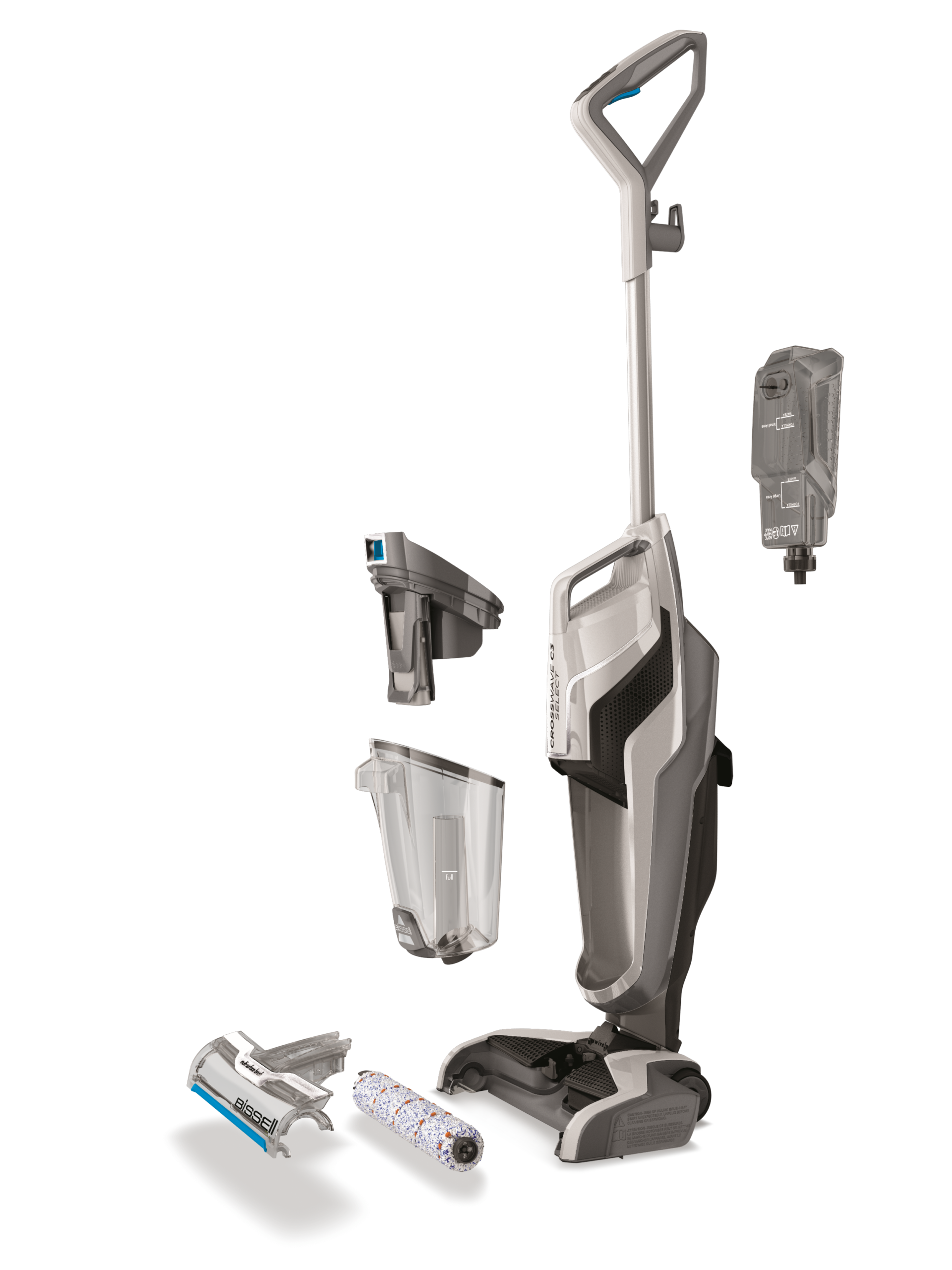 Bissell | Vacuum Cleaner | CrossWave C3 Select | Corded operating | Handstick | Washing function | 560 W | Black/Titanium/Blue | Warranty 24 month(s) - Image 5