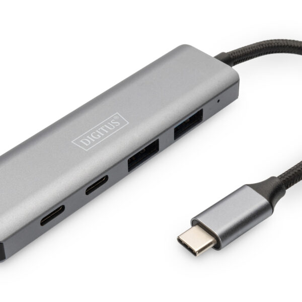 Digitus | USB-C 4 Port HUB 2x USB-A + 2x USB-C Gen2 | DA-70245 | USB-C Hub