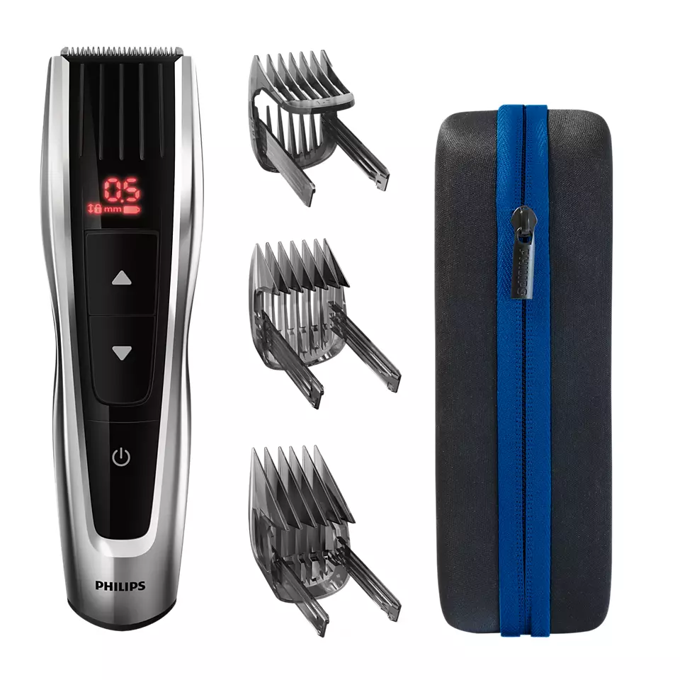 Philips | Hair clipper Series 9000 | HC9420/15 | Cordless or corded | Number of length steps 60 | Black/Silver