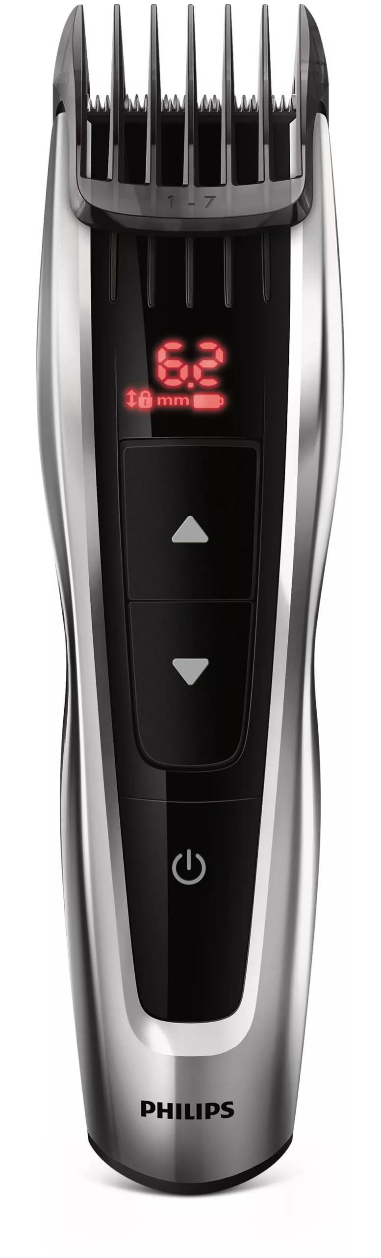 Philips | Hair clipper Series 9000 | HC9420/15 | Cordless or corded | Number of length steps 60 | Black/Silver - Image 4