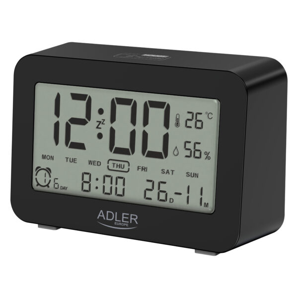 Adler | Alarm Clock | AD 1196b | Alarm function | Black