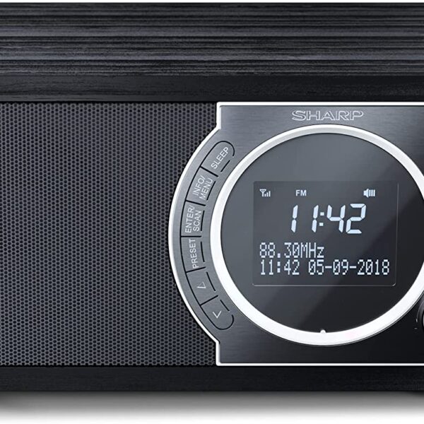 Sharp DR-450(BK) Digital Radio, FM/DAB/DAB+, Bluetooth 4.2, Alarm function, Midnight Black | Sharp | Digital Radio | DR-450(BK) | Bluetooth | Midnight Black