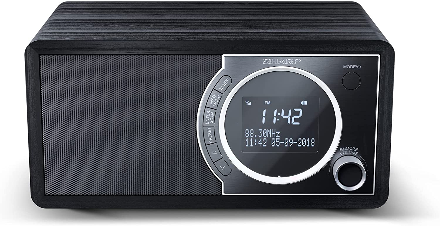 Sharp DR-450(BK) Digital Radio, FM/DAB/DAB+, Bluetooth 4.2, Alarm function, Midnight Black | Sharp | Digital Radio | DR-450(BK) | Bluetooth | Midnight Black