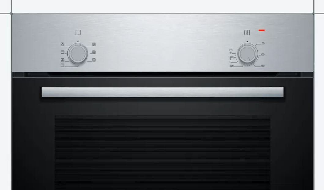 Bosch | Oven | HBF010BR1S | 66 L | A | Multifunctional | Manual | Knobs | Height 59.5 cm | Width 59.4 cm | Stainless steel - Image 2