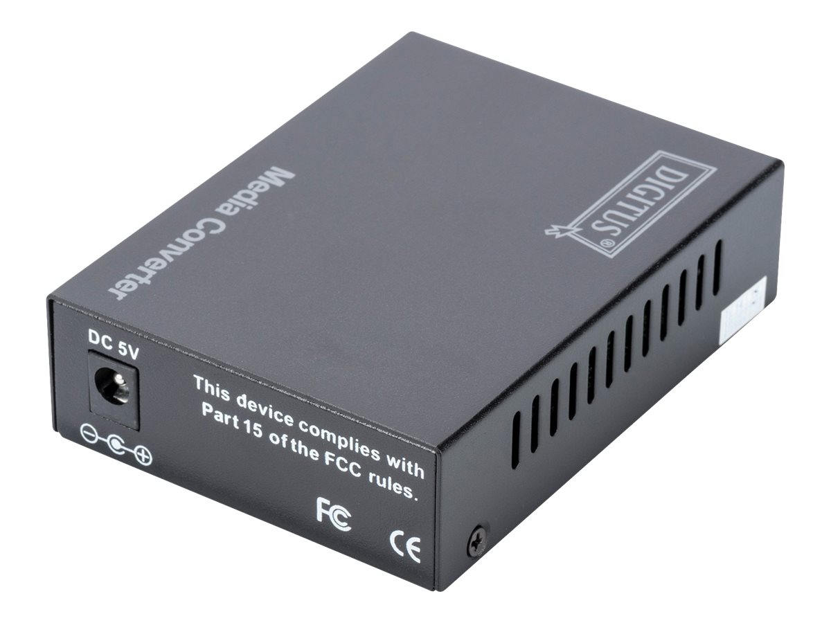 Digitus | Fast Ethernet Media Converter, Multimode SC connector, 1310nm, up to 2km | DN-82020-1 | SC duplex | 10/100M RJ45 port - Image 4