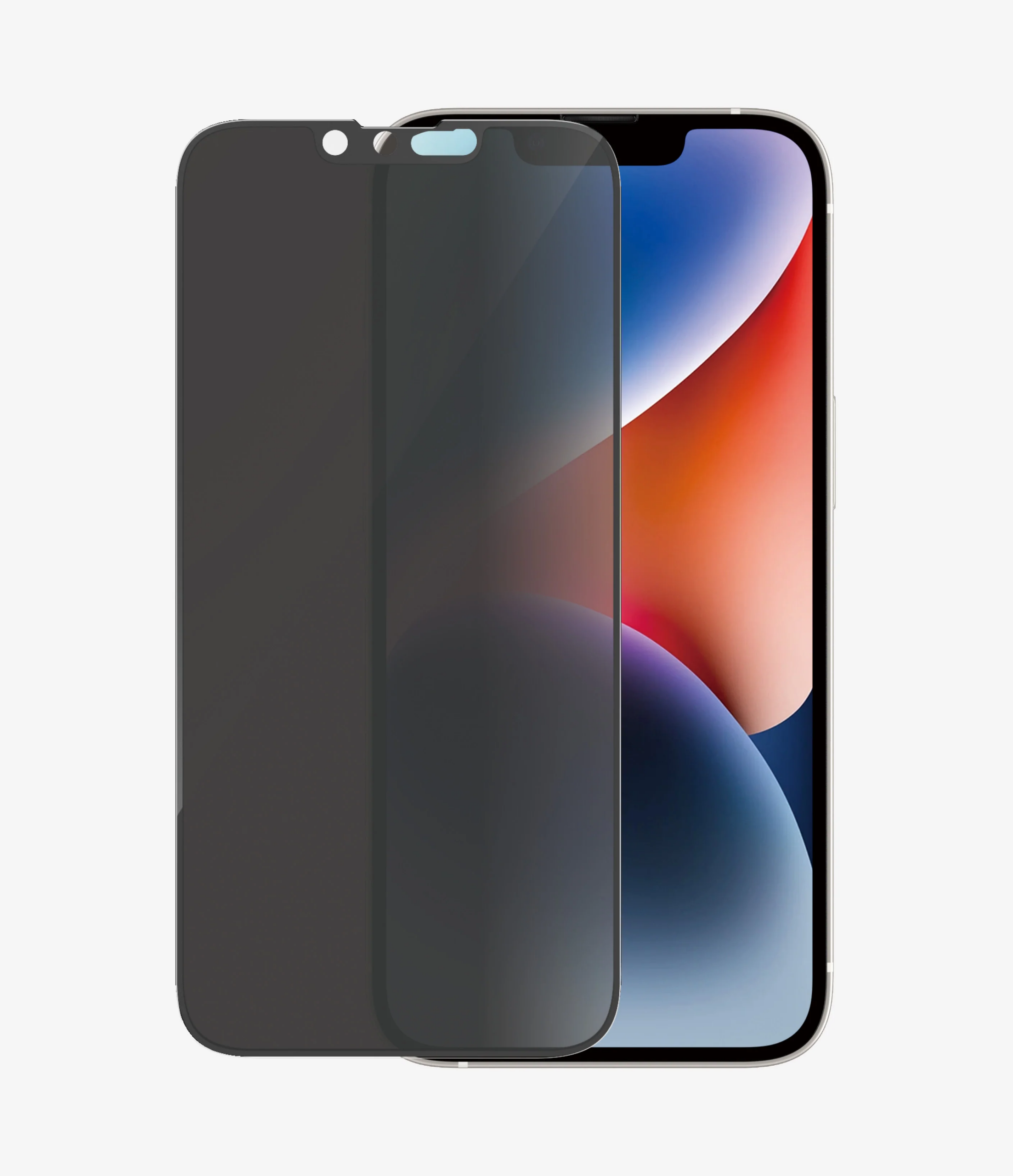 PanzerGlass | Screen protector | Apple | iPhone 14/13/13 Pro | Glass | Black | Ultra-Wide Fit; Easy installation; Privacy Filter; Fingerprint resistant | Privacy
