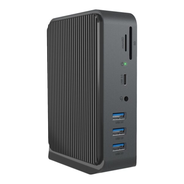 Raidsonic | Icy Box 13-in-1 USB Type-C and Type-A dock with dual video output | IB-DK2261AC | Dock | Ethernet LAN (RJ-45) ports 1 | USB 3.0 (3.1 Gen 1) Type-C ports quantity 1 | USB 2.0 ports quantity 3 | HDMI ports quantity 2 | Ethernet LAN