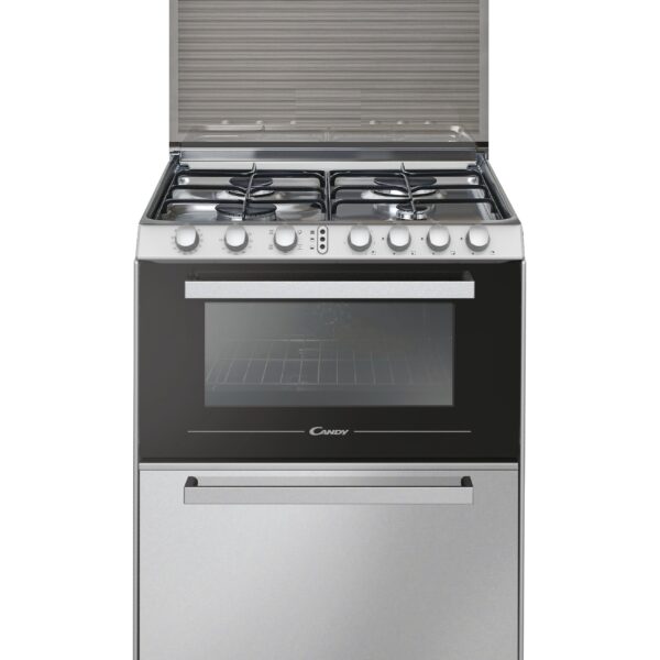 Candy | Oven | TRIO4GXNT/1 | 40 L | Gas | Manual | Knobs | Height 87.5 cm | Width 60 cm | Stainless steel