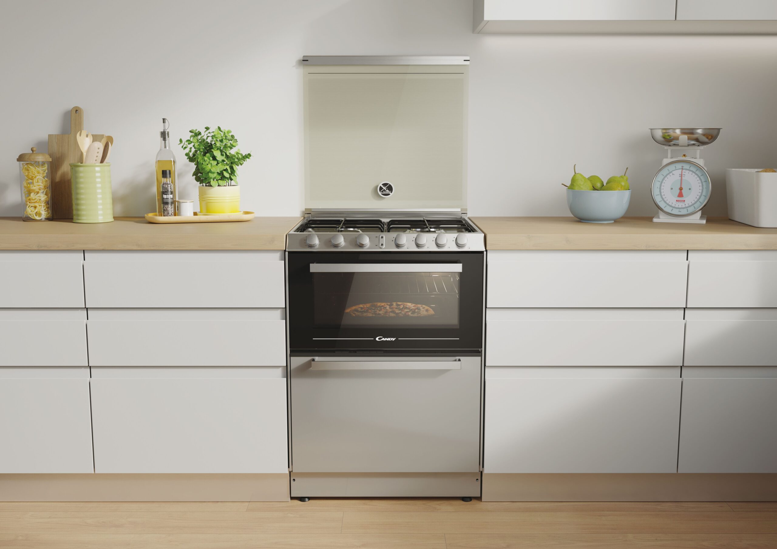 Candy | Oven | TRIO4GXNT/1 | 40 L | Gas | Manual | Knobs | Height 87.5 cm | Width 60 cm | Stainless steel - Image 4