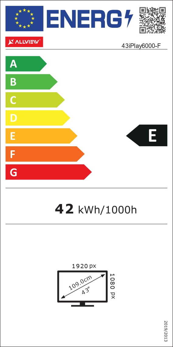 Allview | 43iPlay6000-F | 43" (109 cm) | Smart TV | VIDAA | FHD - Image 8