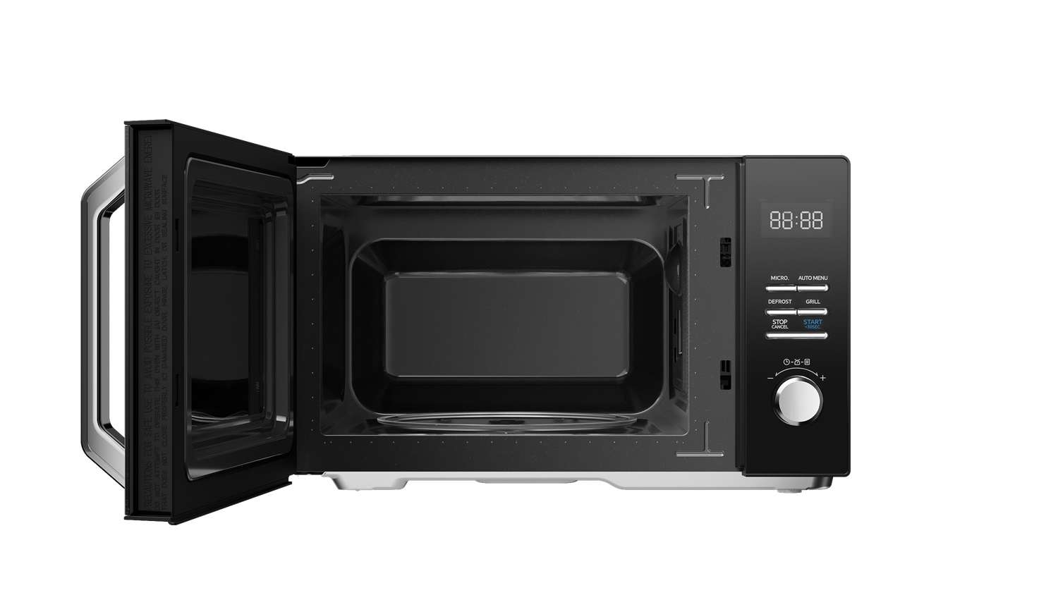 Midea Microwave oven | MAG25XF | Free standing | 25 L | 800 W | Grill | Black - Image 4