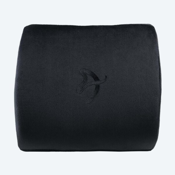 Arozzi Velvet polyester | Lumbar Support Pillow | Black