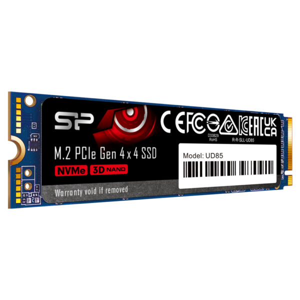 Silicon Power | SSD | UD85 | 1000 GB | SSD form factor M.2 2280 | Solid-state drive interface PCIe Gen4x4 | Read speed 3600 MB/s | Write speed 2800 MB/s