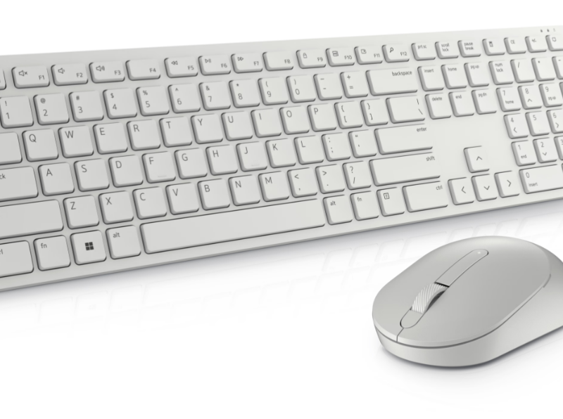 Dell | Keyboard and Mouse | KM5221W Pro | Keyboard and Mouse Set | Wireless | Mouse included | Russian | White | 2.4 GHz
