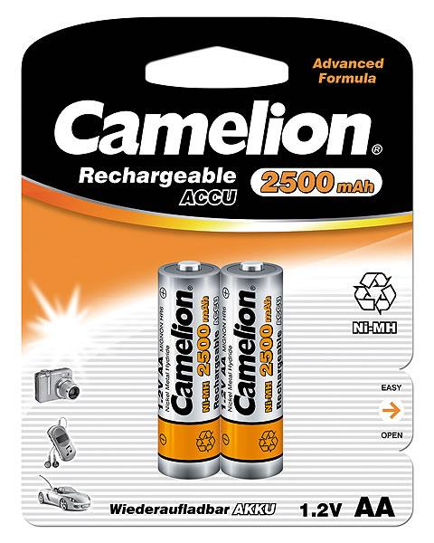 Camelion | AA/HR6 | 2500 mAh | Rechargeable Batteries Ni-MH | 2 pc(s)
