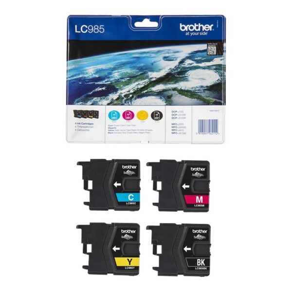 Brother LC985VALBP | Ink cartridge | Magenta, Black, Cyan, Yellow