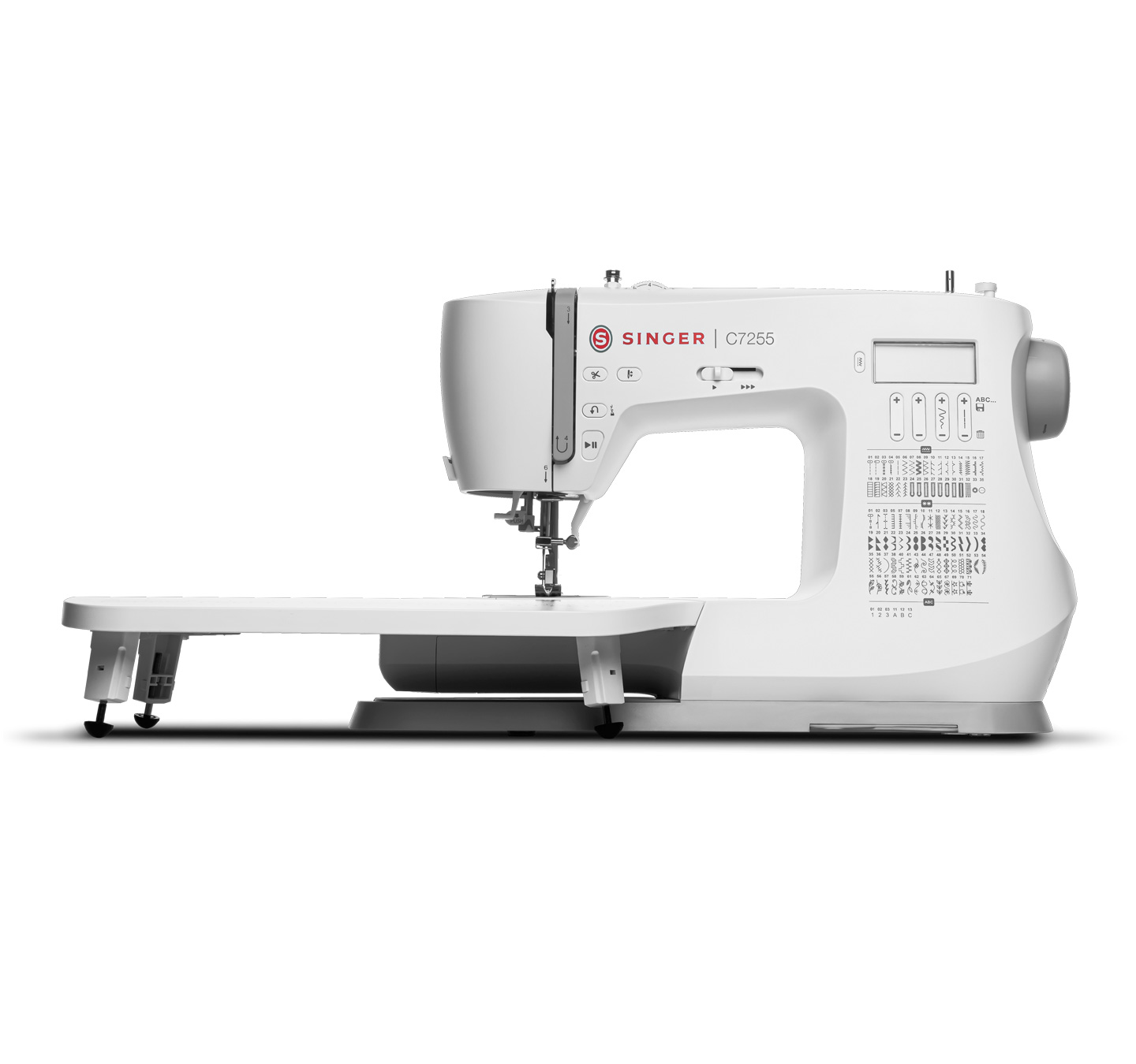 Singer | Sewing Machine | C7255 | Number of stitches 200 | Number of buttonholes 8 | White - Image 2