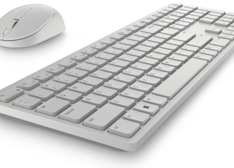Dell | Keyboard and Mouse | KM5221W Pro | Keyboard and Mouse Set | Wireless | Mouse included | Russian | White | 2.4 GHz - Image 3