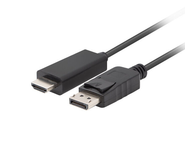 Lanberg | DisplayPort to HDMI Cable | CA-DPHD-11CC-0030-BK | DisplayPort Male | HDMI Male | DP to HDMI | 3 m