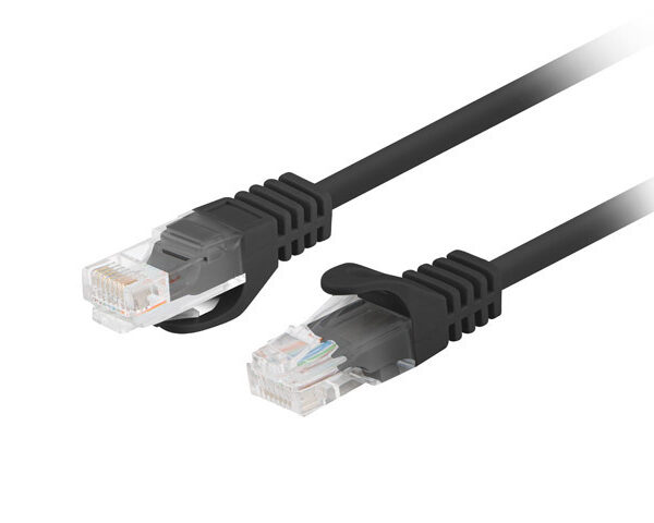 Patch Cord cat. 5E UTP | PCU5-10CC-0750-BK | Wire gauge: 26AWG (7 x 0,16mm) | Black | 7.5 m