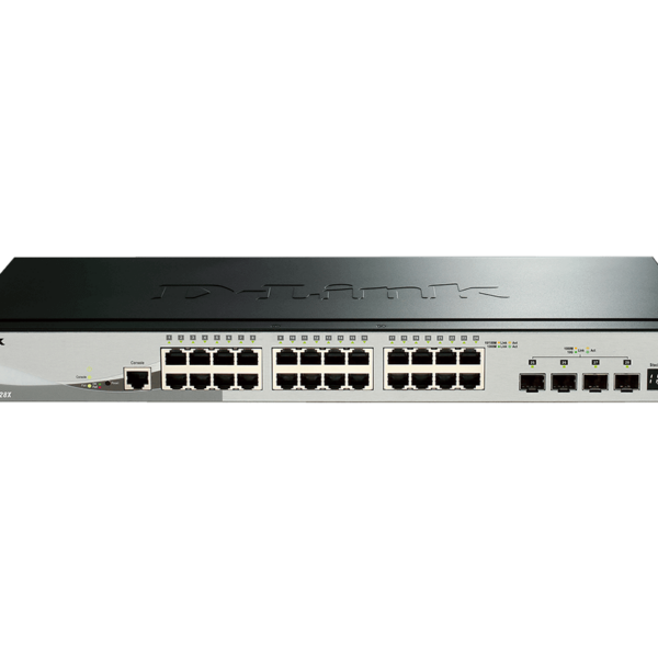 D-Link | Stackable Smart Managed Switch with 10G Uplinks | DGS-1510-28X/E | Managed L2 | Rackmountable | Gigabit Ethernet (copper) ports quantity 24