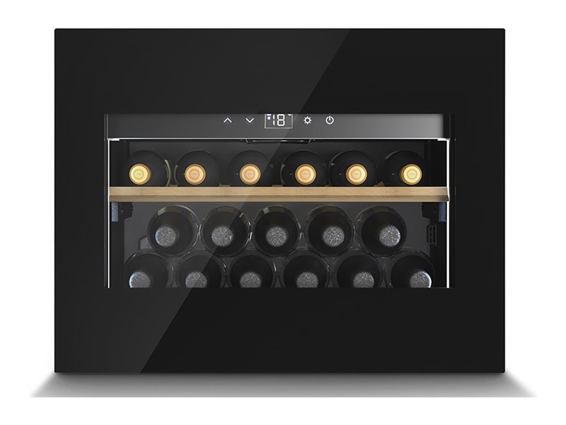 Caso | Wine Cooler | WineDeluxe WD 17 | Energy efficiency class G | Built-in | Bottles capacity 17 | Black - Image 2