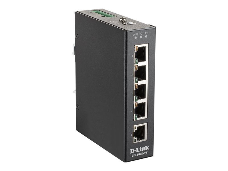 D-Link | Industrial Fast Ethernet Switch | DIS-100E-5W | Unmanaged | Wall mountable - Image 3