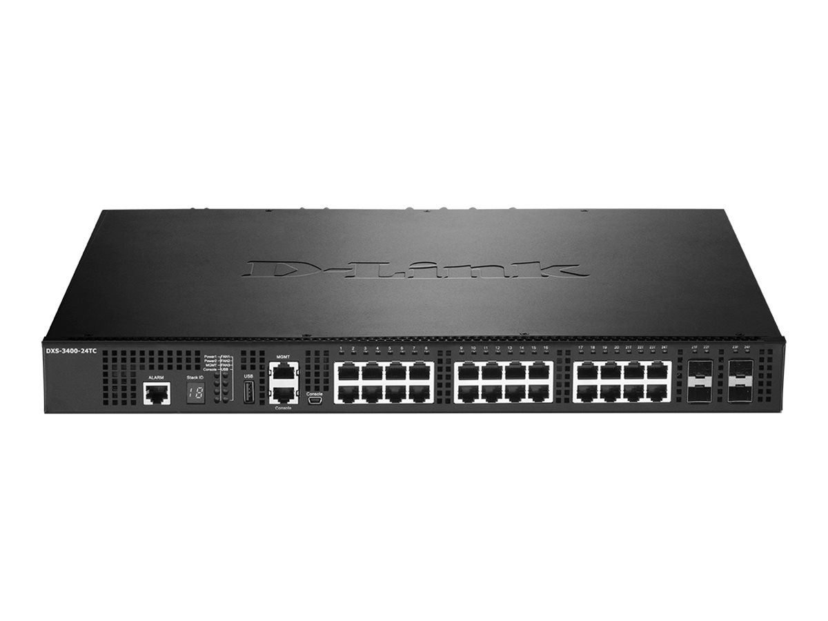 D-LINK DXS-3400-24TC 10 Gigabit Ethernet Smart Managed Switches | D-Link | 24-Port 10 Gigabit Ethernet Smart Managed Switches | DXS-3400-24TC | Managed L3 | Desktop - Image 2