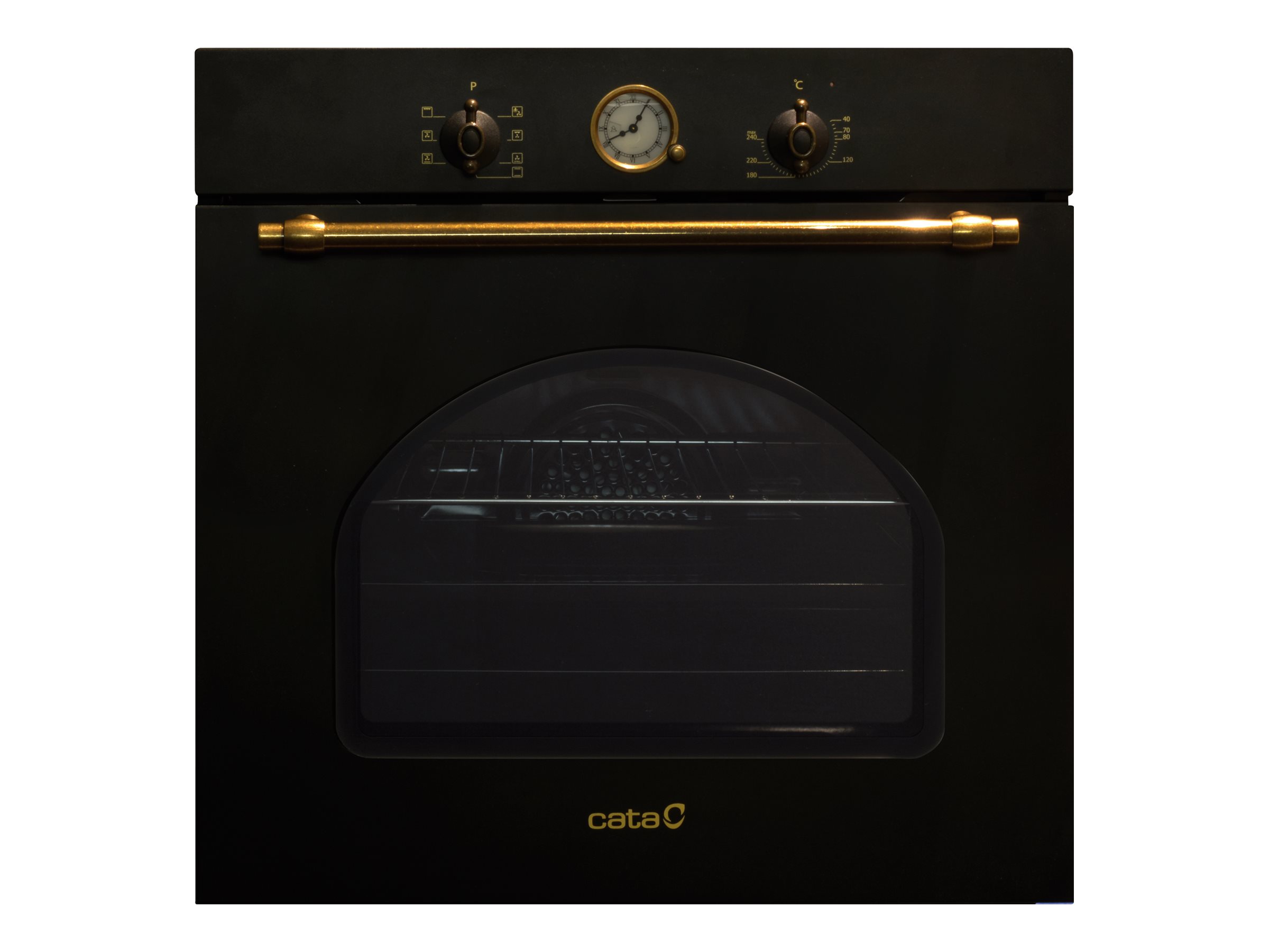 CATA | Oven | MRA 7108 BK | 60 L | Multifunctional | Manual | Knobs | Height 59.5 cm | Width 59.5 cm | Black Glass - Image 2