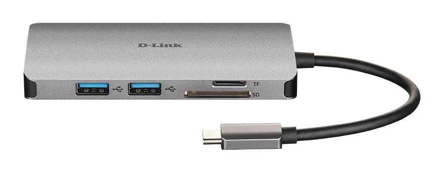 D-Link | 8-in-1 USB-C Hub with HDMI/Ethernet/Card Reader/Power Delivery | DUB-M810 | USB hub | USB Type-C - Image 4