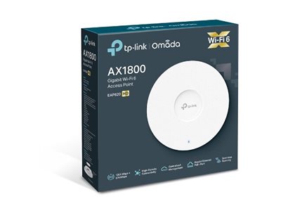 TP-LINK | TP-Link EAP620 AX1800 Ceiling Mount WiFi 6 Access Point | EAP620 | 802.11ax | 1201+574 Mbit/s | 10/100/1000 Mbit/s | Ethernet LAN (RJ-45) ports 1 | MU-MiMO Yes | PoE in | Antenna type Internal - Image 17