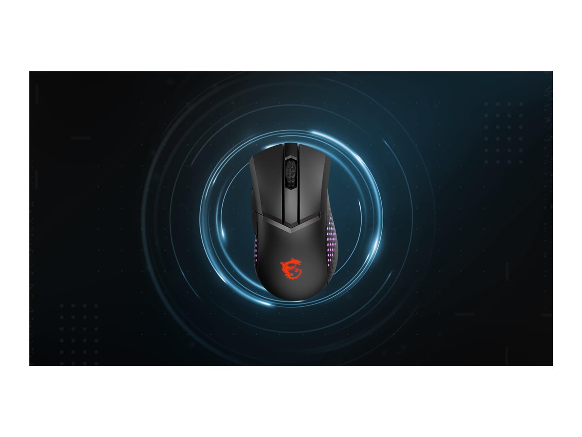 MSI | Lightweight Wireless Gaming Mouse | GM51 | Gaming Mouse | Wireless | 2.4GHz | Black - Image 4