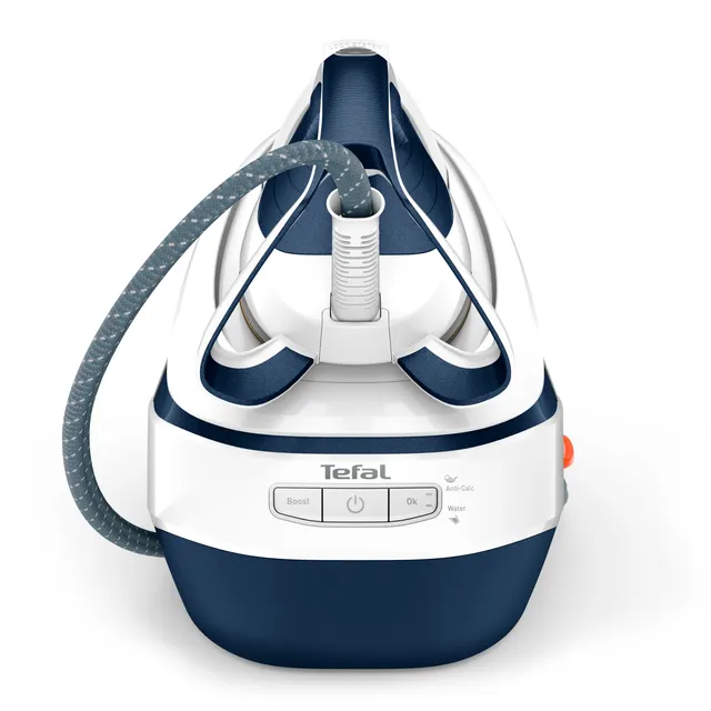 TEFAL | Steam Station Pro Express | GV9712E0 | 3000 W | 1.2 L | 7.7 bar | Auto power off | Vertical steam function | Calc-clean function | White/Blue - Image 3