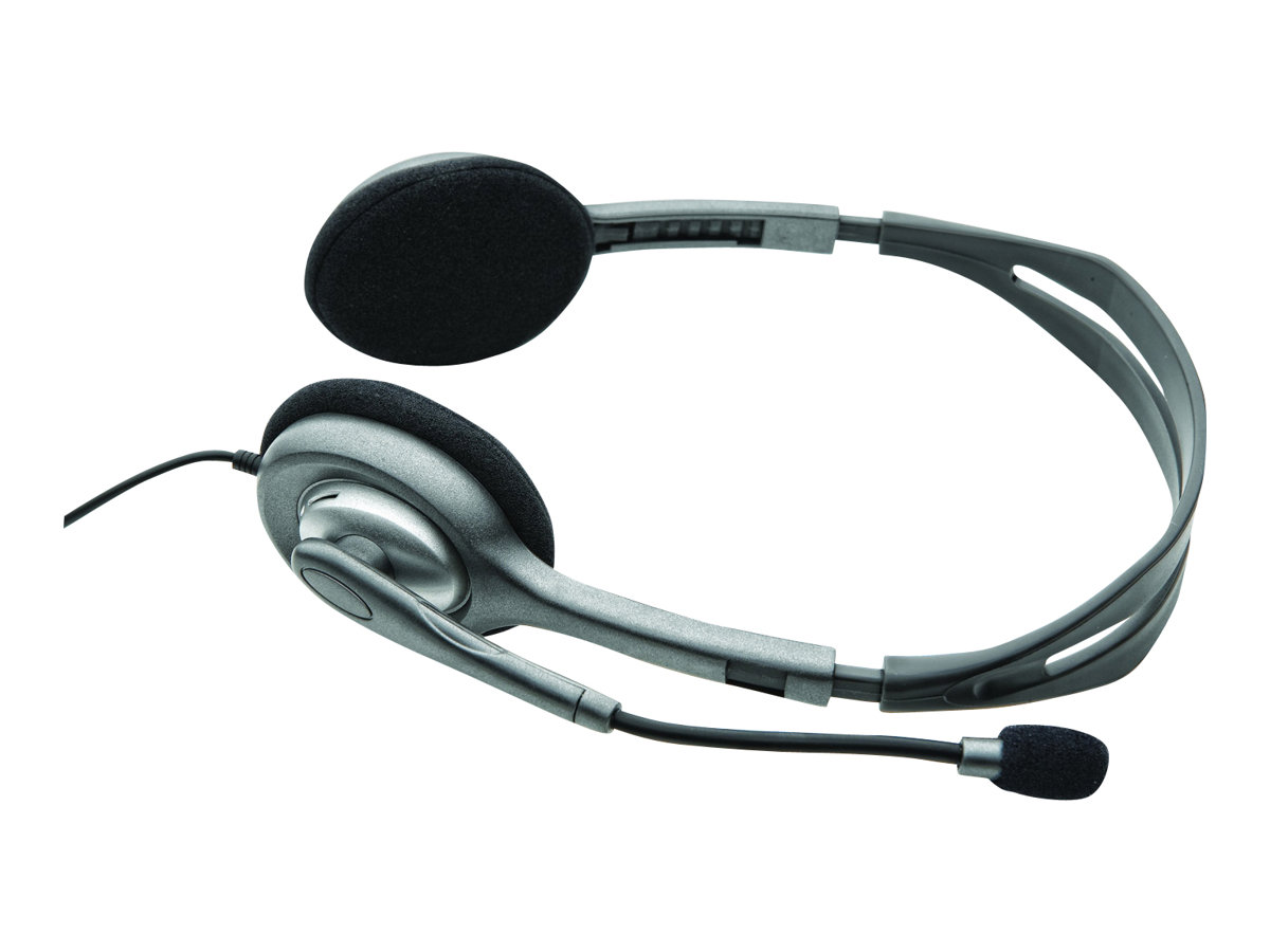 Logitech | LGT-H110 | Stereo headset | Black, Silver - Image 4