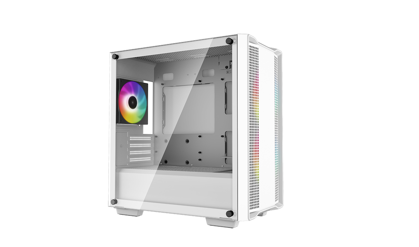 Deepcool | ARGB Micro-ATX CASE | CC360 | White | Mini-ITX / Micro-ATX | Power supply included No | ATX PS2 (maximum length: 160mm) - Image 2