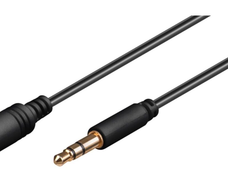 Goobay | Headphone and audio AUX extension cable; 3.5 mm; 3-pin; slim | 97122 - Image 2