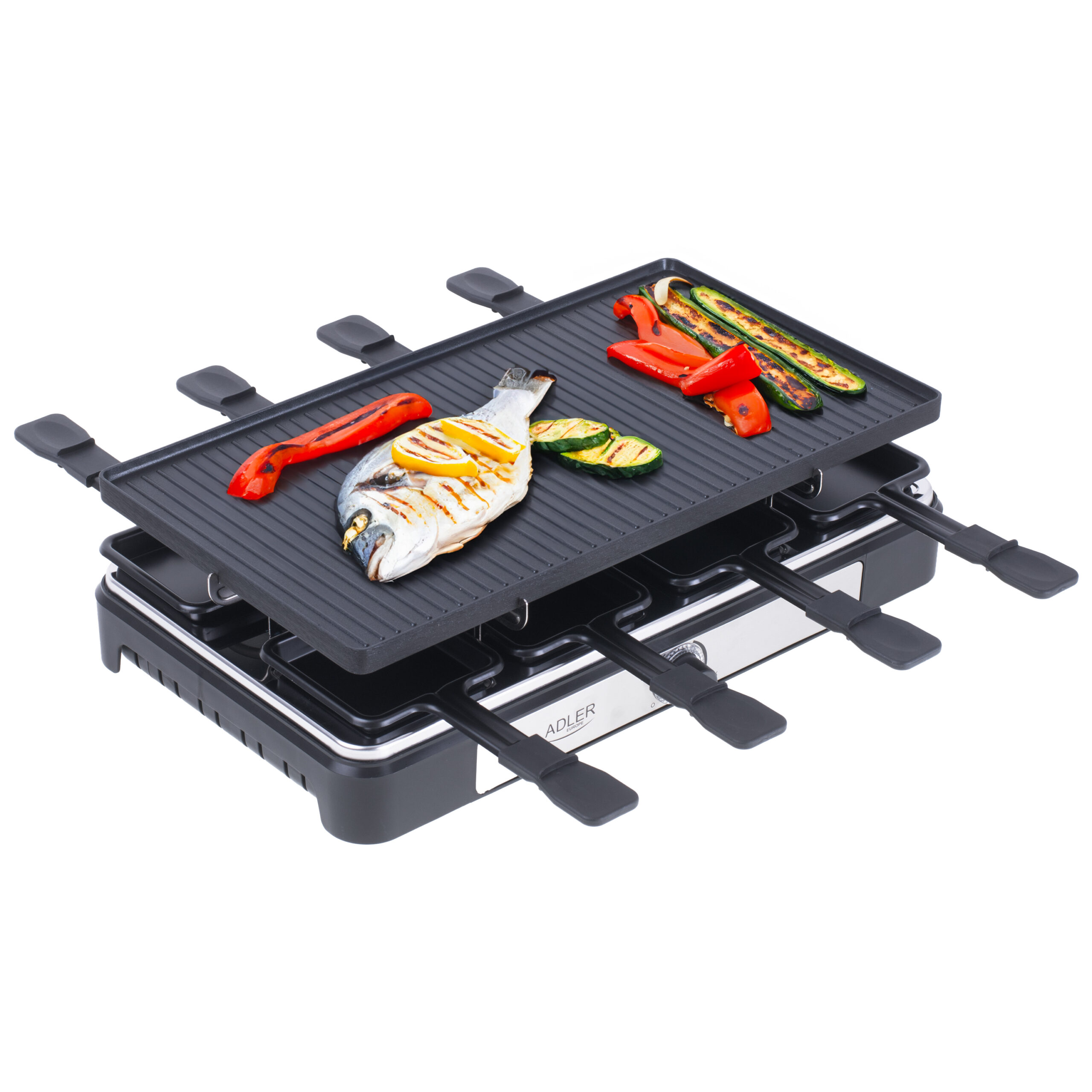 Adler | Raclette - electric grill | AD 6616 | Table | 1400 W | Black/Stainless steel - Image 10