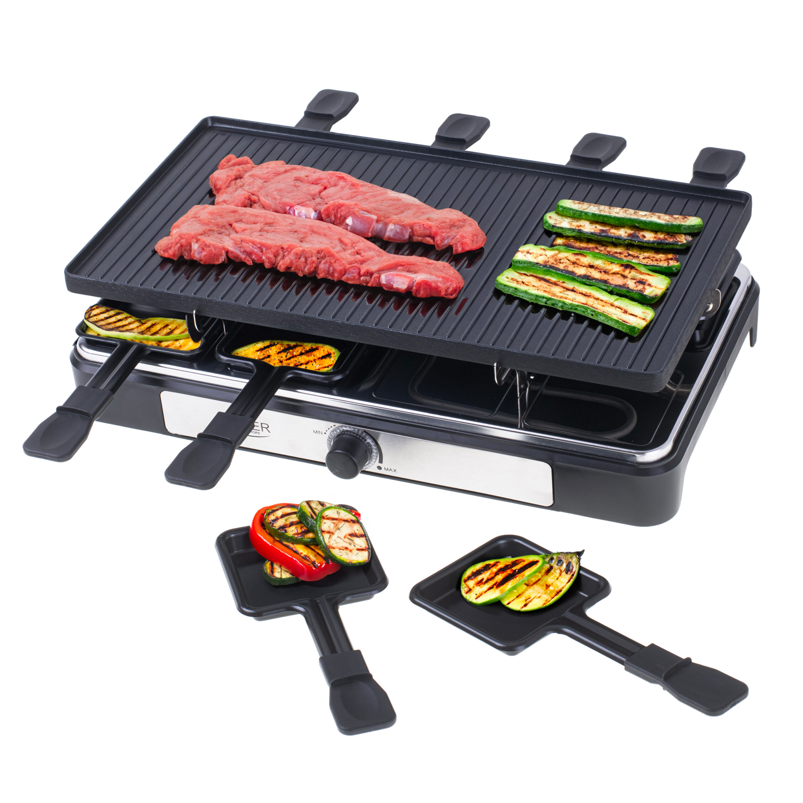 Adler | Raclette - electric grill | AD 6616 | Table | 1400 W | Black/Stainless steel - Image 14