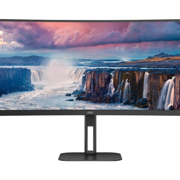 AOC | Curved Monitor | CU34V5C/BK | 34 " | VA | WQHD | 21:9 | 100 Hz | 4 ms | 3440 x 1440 | 300 cd/m² | HDMI ports quantity 1
