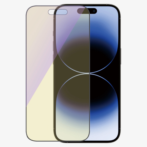 PanzerGlass | Screen protector | Apple | iPhone 14 Pro | Glass | Black | Ultra-Wide Fit; Scratch resistant; Shock resistant; Easy installation; Anti-blue light; Eye protection; Diamond strength; Antibacterial; Fingerprint resistant | Anti-blue Light