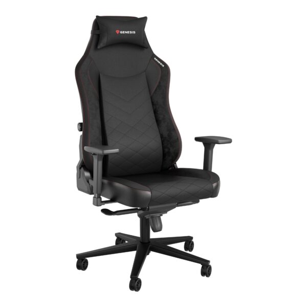 Genesis Gaming Chair Nitro 890 G2 Backrest upholstery material: Eco leather, Seat upholstery material: Eco leather, Base material: Metal, Castors material: Nylon with CareGlide coating | Black/Red